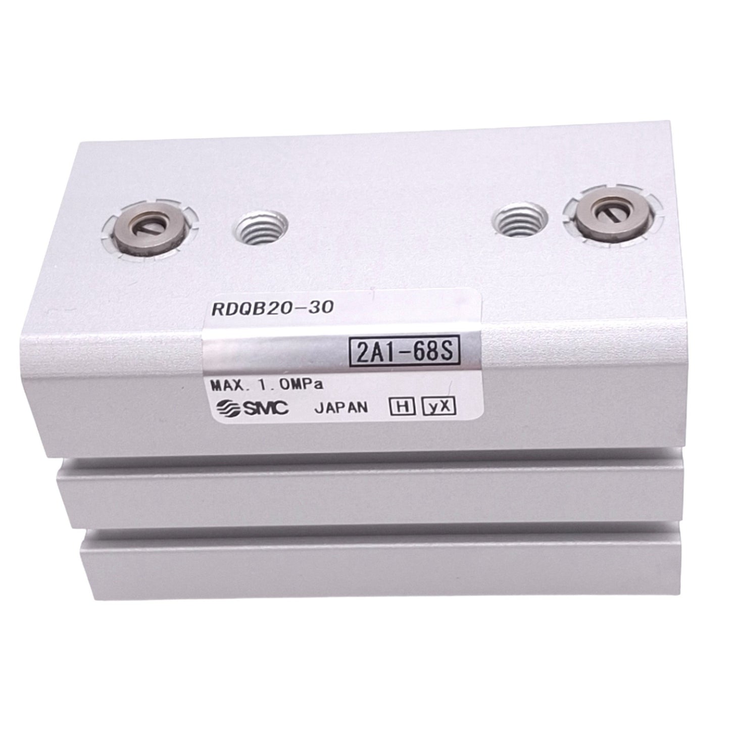 New SMC RDQB20-30 Compact Pneumatic Cylinder, ø20mm Bore, 30mm Stroke, M5, 1.0MPa