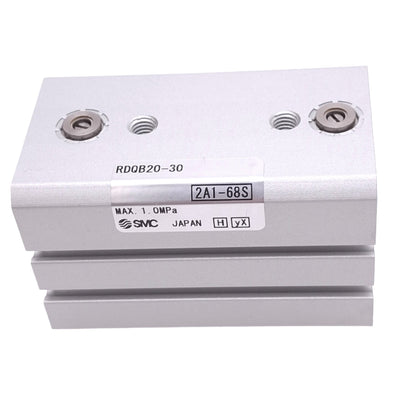 New SMC RDQB20-30 Compact Pneumatic Cylinder, ø20mm Bore, 30mm Stroke, M5, 1.0MPa