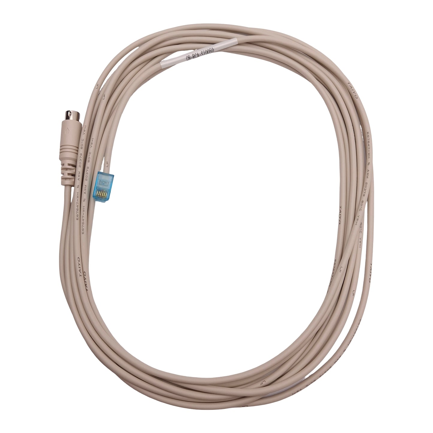 New IAI CB-RCA-SIO050 Robo Cylinder Communication Cable, 8-Pin Mini-DIN to RJ12, 5m