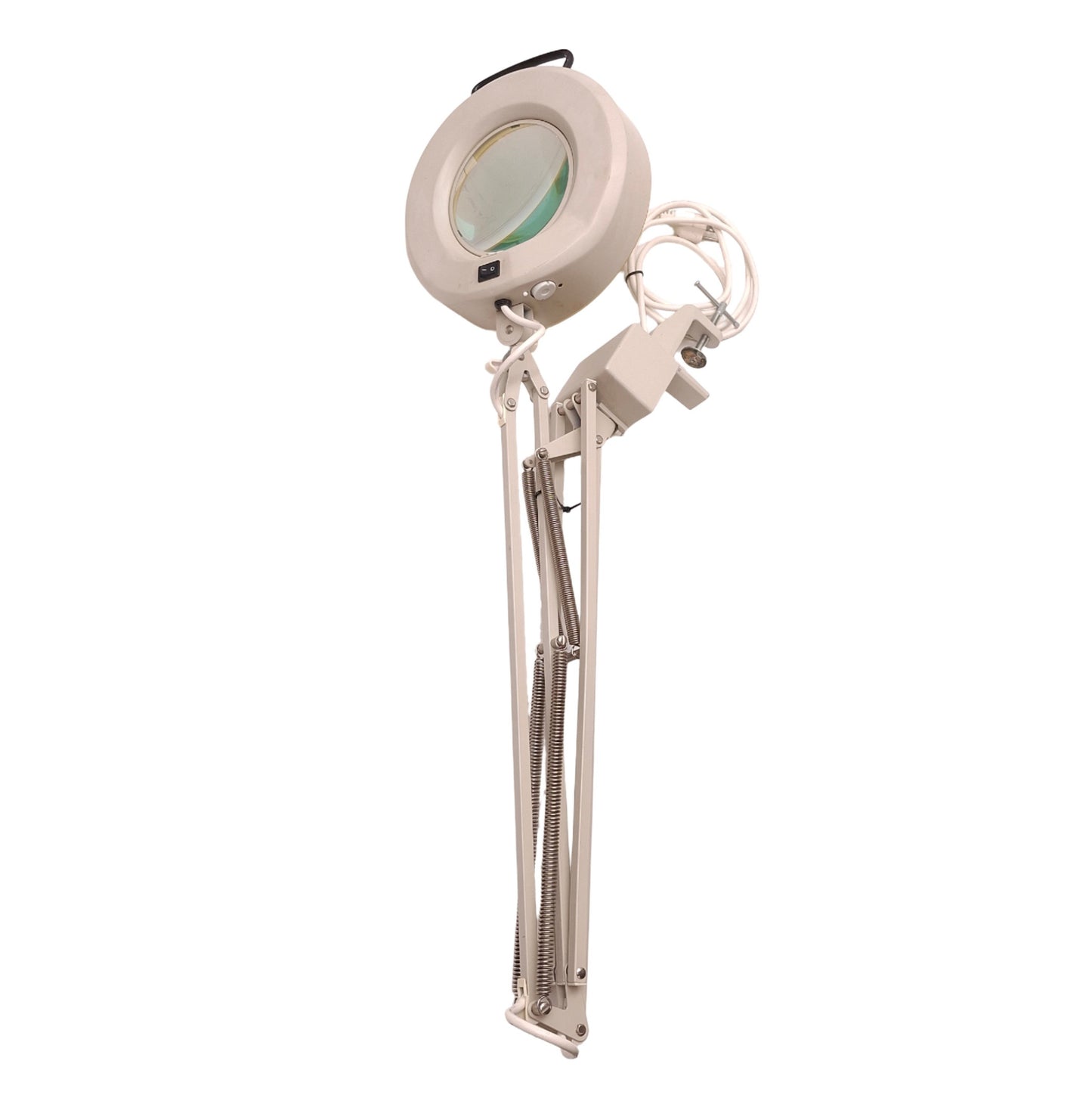 Used Luxo SL-114 IFM Magnifier, 45" Arm, 22W Fluorescent, 120VAC, w/ 5 Diopter Lens