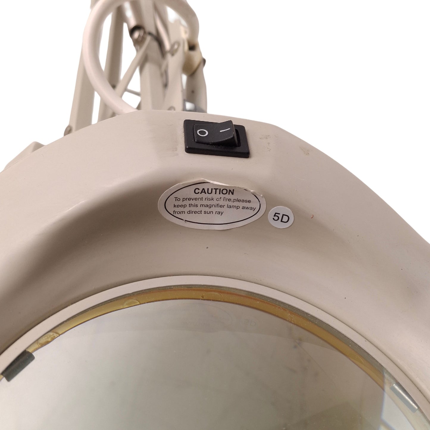 Used Luxo SL-114 IFM Magnifier, 45" Arm, 22W Fluorescent, 120VAC, w/ 5 Diopter Lens