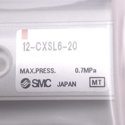 New SMC 12-CXSL6-20 Pneumatic Guided Cylinder, ø6mm Bore, 20mm Stroke, 0.7MPa, M3
