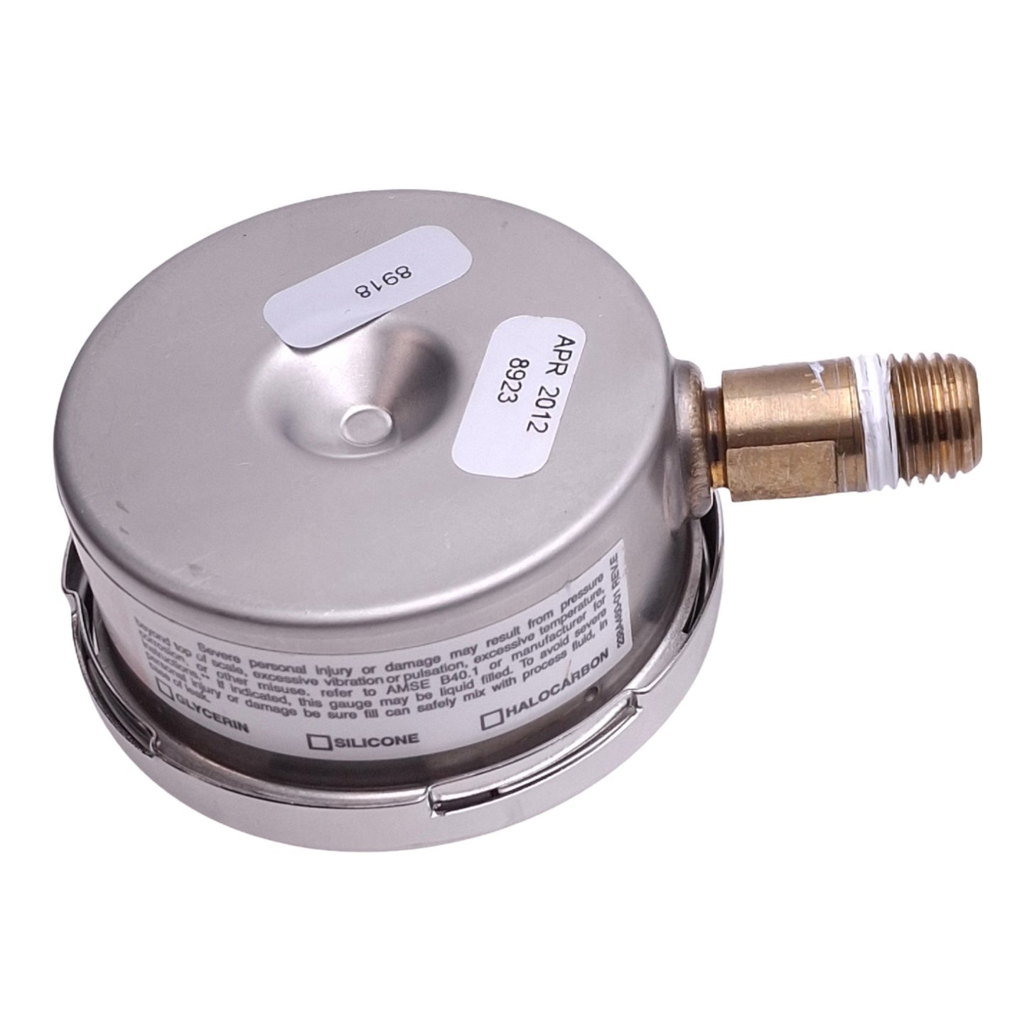 Used Ashcroft 251009AW02L30#/KP Pressure Gauge, 2-1/2in Face, 30psi/200kPa, 1/4in NPT