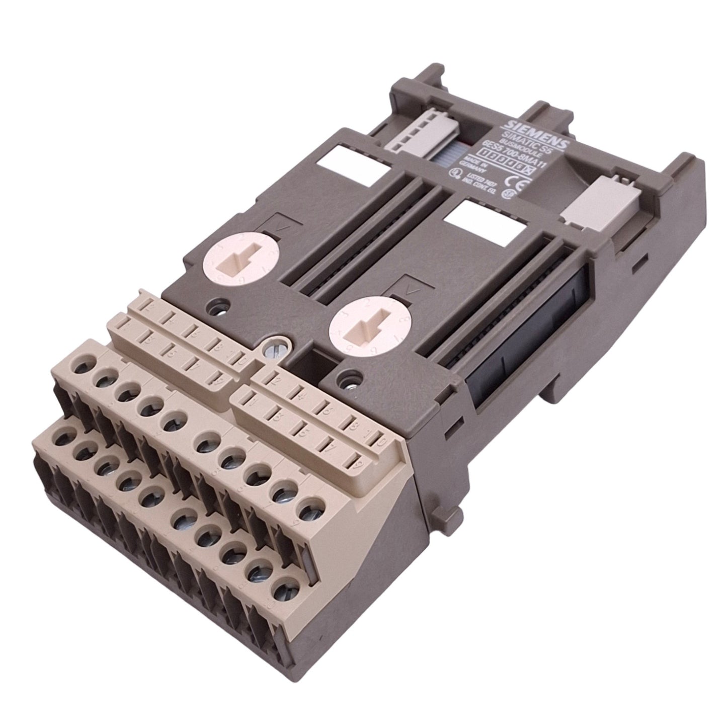 New Siemens 6ES5 700-8MA11 Bus Module for SIMATIC S5 PLC, 2-Slot, 500VAC Max