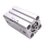New SMC RDQB20-40 Compact Pneumatic Cylinder, ø20mm Bore, 40mm Stroke, M5, 1.0MPa