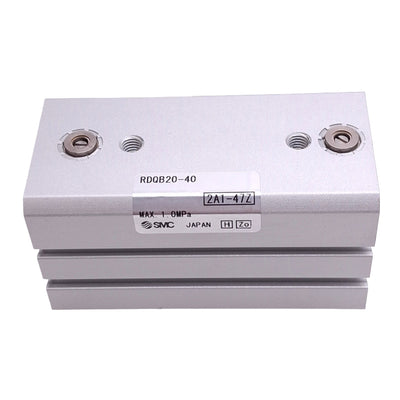 New SMC RDQB20-40 Compact Pneumatic Cylinder, ø20mm Bore, 40mm Stroke, M5, 1.0MPa