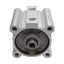 Used SMC CDQ2WA80-25DZ Compact Cylinder, ø80mm Bore, 25mm Stroke, Rc3/8, 145psi