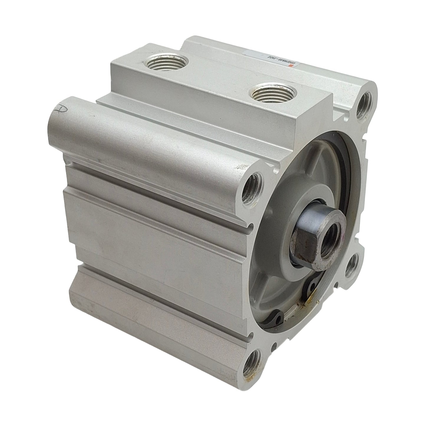 Used SMC CDQ2WA80-25DZ Compact Cylinder, ø80mm Bore, 25mm Stroke, Rc3/8, 145psi