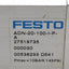 Used Festo ADN-20-100-I-P-A Compact Cylinder, ø20mm Bore, 100mm Stroke, 10bar, M5