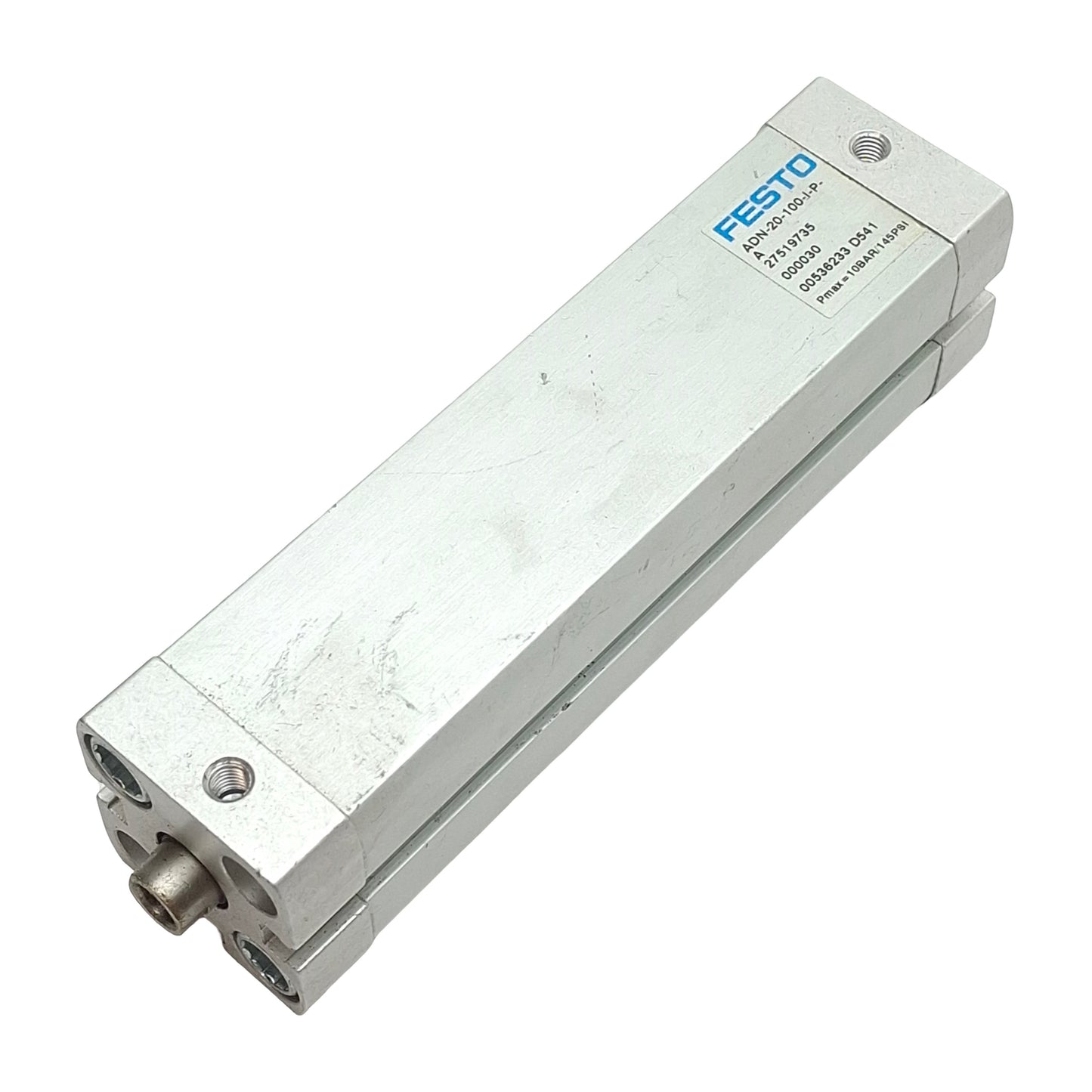 Used Festo ADN-20-100-I-P-A Compact Cylinder, ø20mm Bore, 100mm Stroke, 10bar, M5