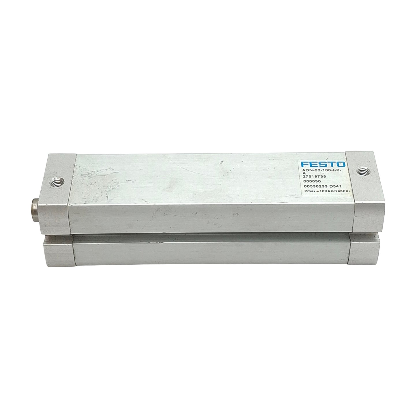 Used Festo ADN-20-100-I-P-A Compact Cylinder, ø20mm Bore, 100mm Stroke, 10bar, M5