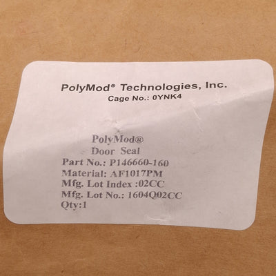 New – Open box PolyMod Tech P146660-160 Replacement Door Seal/Gasket, 20in x 20in
