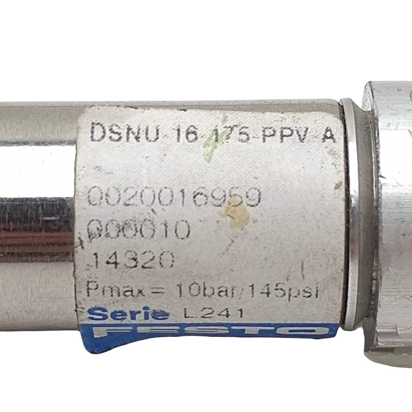 Used Festo DSNU-16-175-PPV-A Pneumatic Cylinder, ø16mm Bore, 175mm Stroke, M5, 10bar