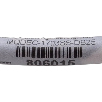 Used Banner MQDEC-1703SS-DB25 Cordset, M12 17-Pin Female to D-Sub 25-Pin Male, 1.0m