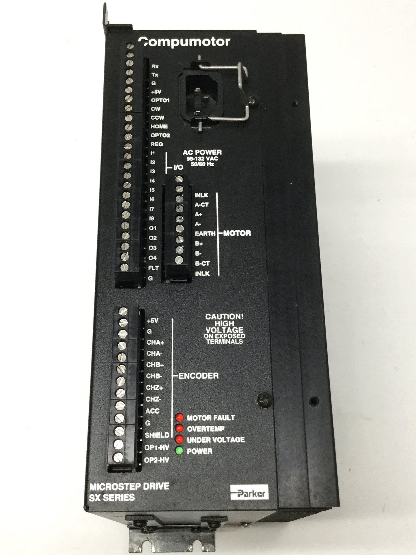 Used Parker SX83-93 SX6-DRIVE Compumotor Stepper Motor Drive, 2-Phase Hybrid, 120VAC