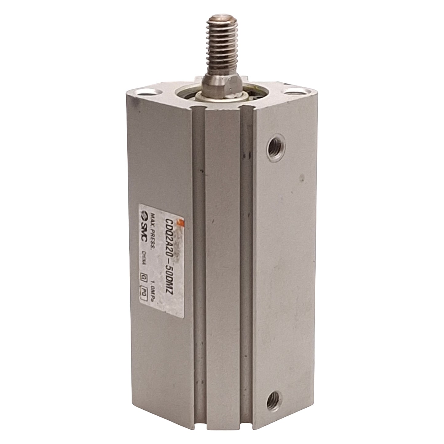 Used SMC CDQ2A20-50DMZ Compact Cylinder ø20mm Bore, 50mm Stroke, M5, 1.0MPa Max