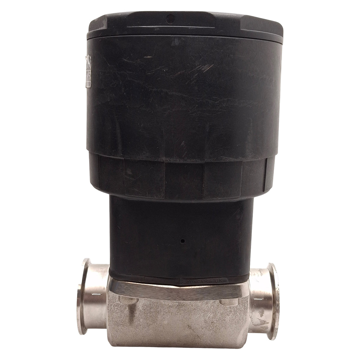 Used Saunders 33750 EC Piston Actuator Valve, Spring-Return, 8 bar, 2" Tri-Clamp