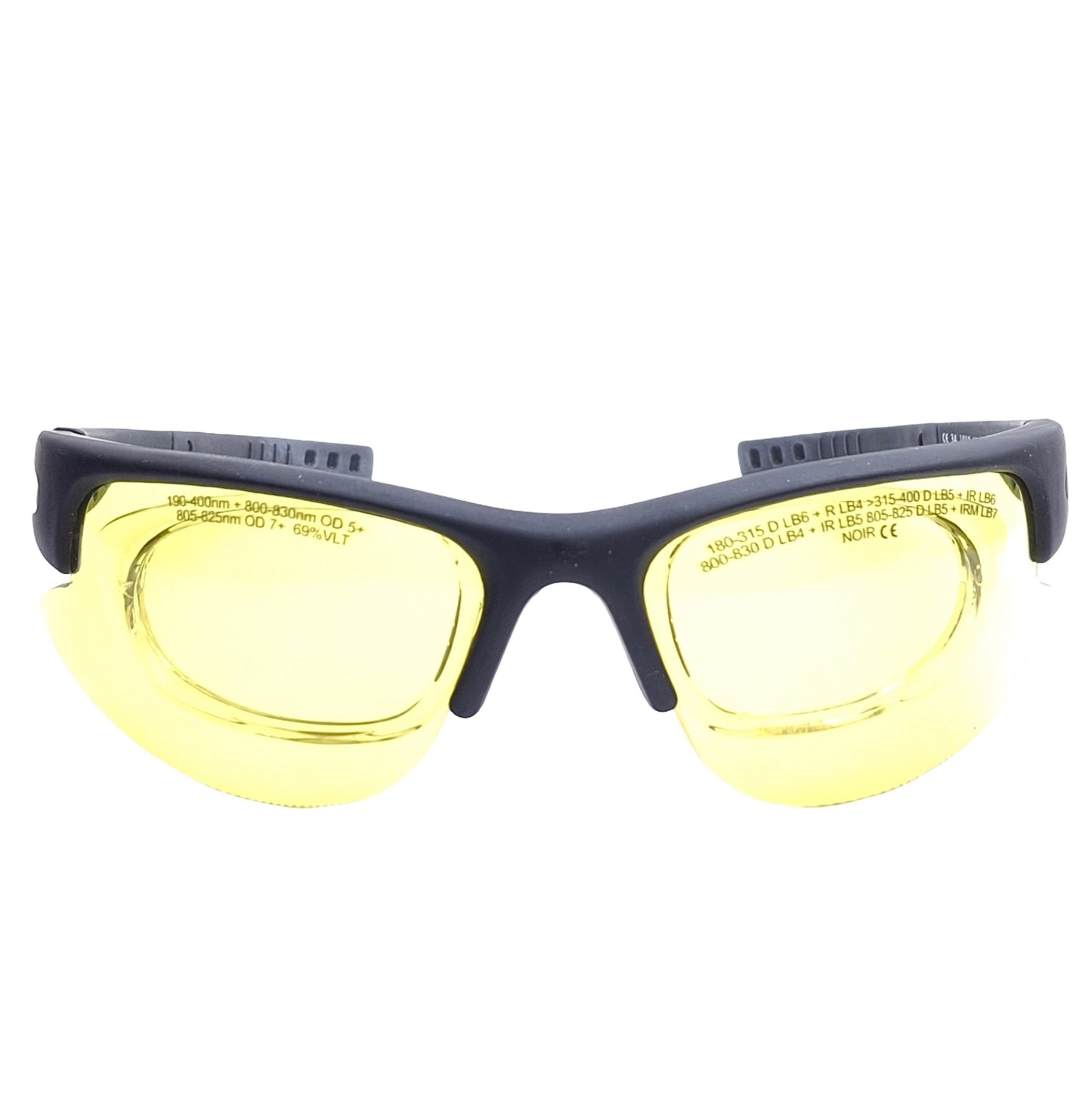 New – Open box NoIR Insight DI8#34 LaserShield Safety Glasses, 800-830nm, 69% Transmission