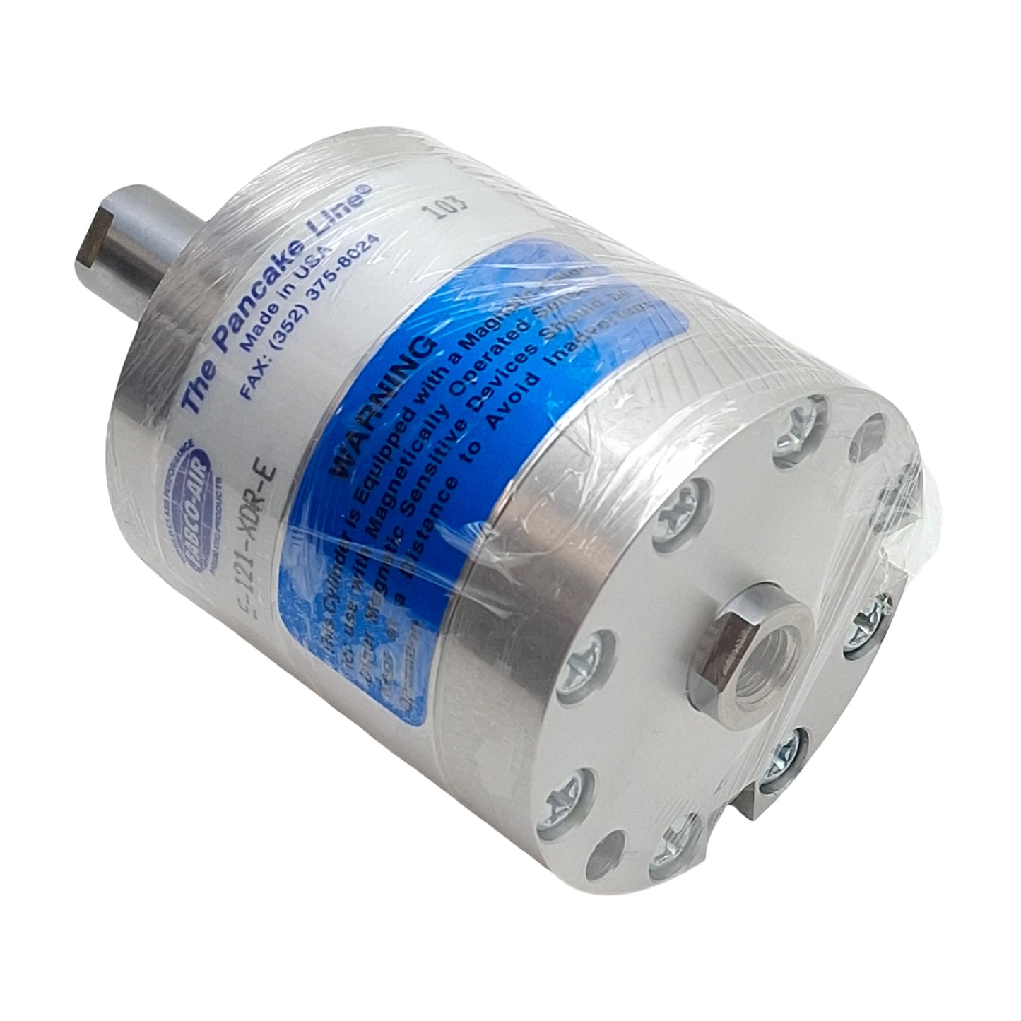 New Fabco-Air E-121-XDR-E Pneumatic Cylinder, ø1-1/8in Bore, 1in Stroke, 1/8in NPT