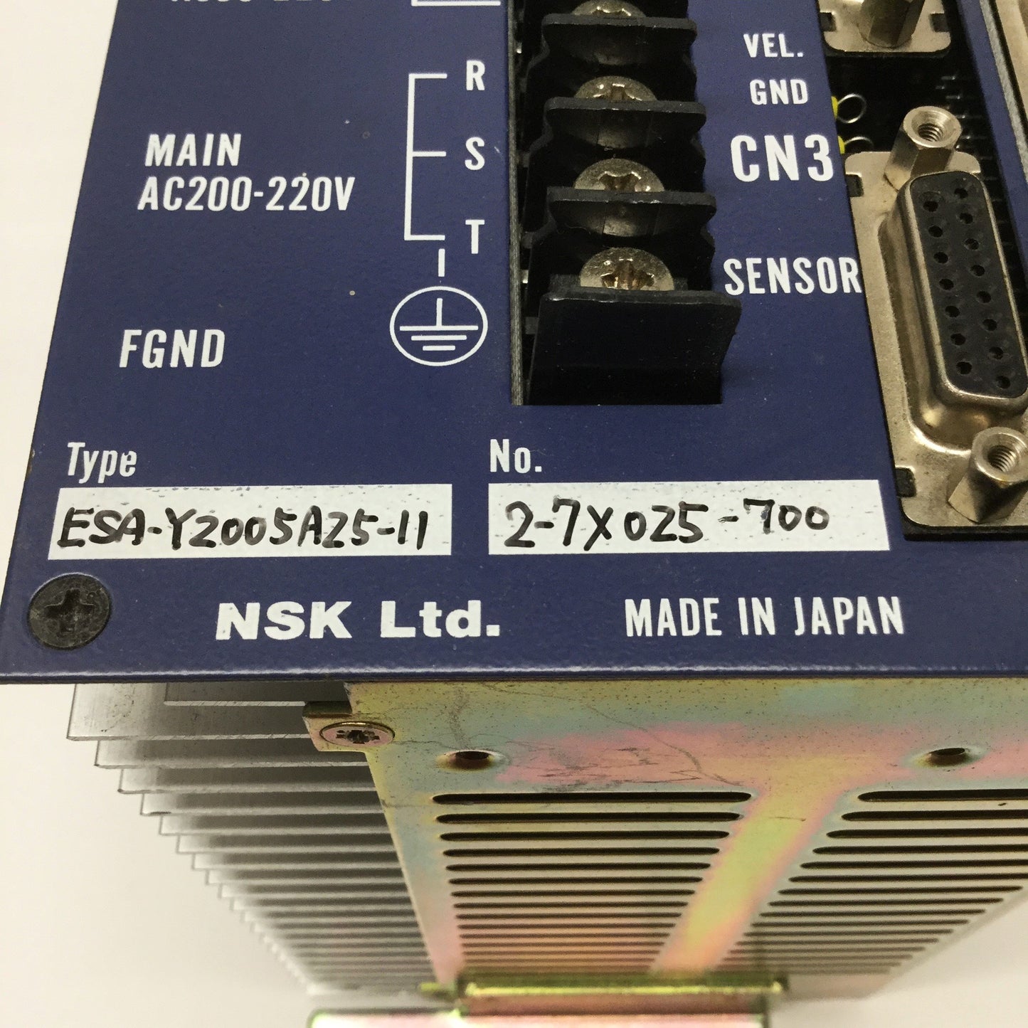 Used NSK ESA-Y2005A25-11 Megatorque Servo Driver Unit for 5Nm Motor, 200/220VAC