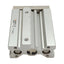 Used SMC MGQM12-40 Compact Guided Cylinder, ø12mm Bore, 40mm Stroke, M5 x 0.8, 1.0MPa