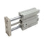 Used SMC MGQM12-40 Compact Guided Cylinder, ø12mm Bore, 40mm Stroke, M5 x 0.8, 1.0MPa