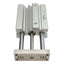 Used SMC MGQM12-40 Compact Guided Cylinder, ø12mm Bore, 40mm Stroke, M5 x 0.8, 1.0MPa