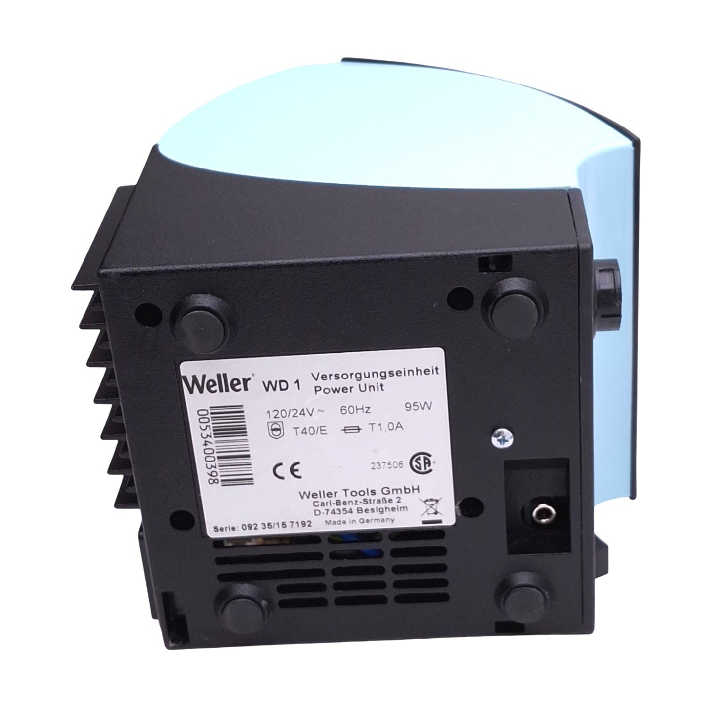 Used Weller WD1 Soldering Station Power Unit, 120VAC In, 95W, 50-450°C, LCD Display
