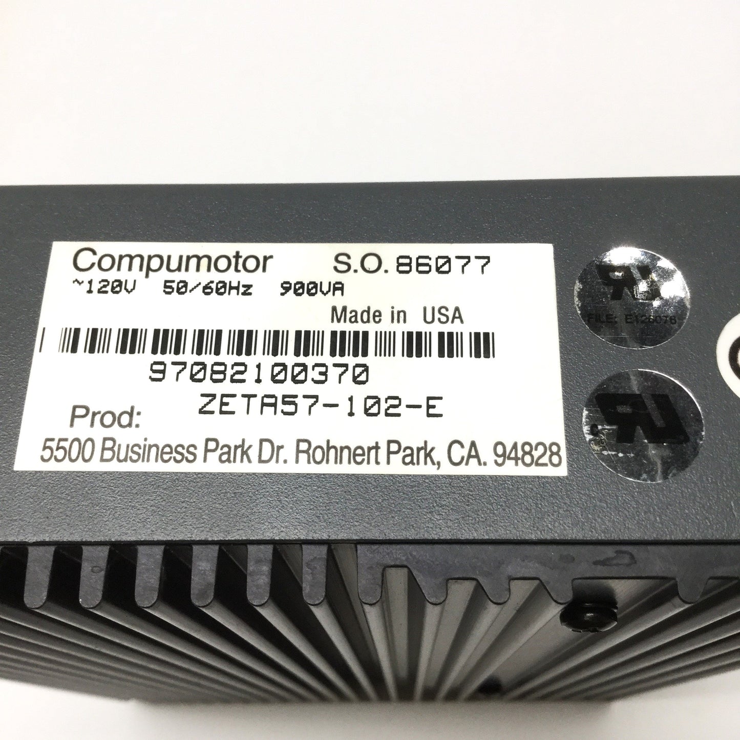 Used Parker ZETA57-102-E ZETA4 Compumotor Stepper Motor Drive/Indexer, 4A, 120VAC