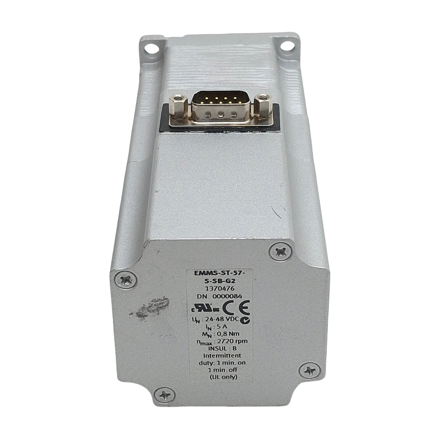 Used Festo EMMS-ST-57-S-SB-G2 Stepper Motor, 2-Phase, 1.8°/Step, ø6.5mm Shaft NEMA 23