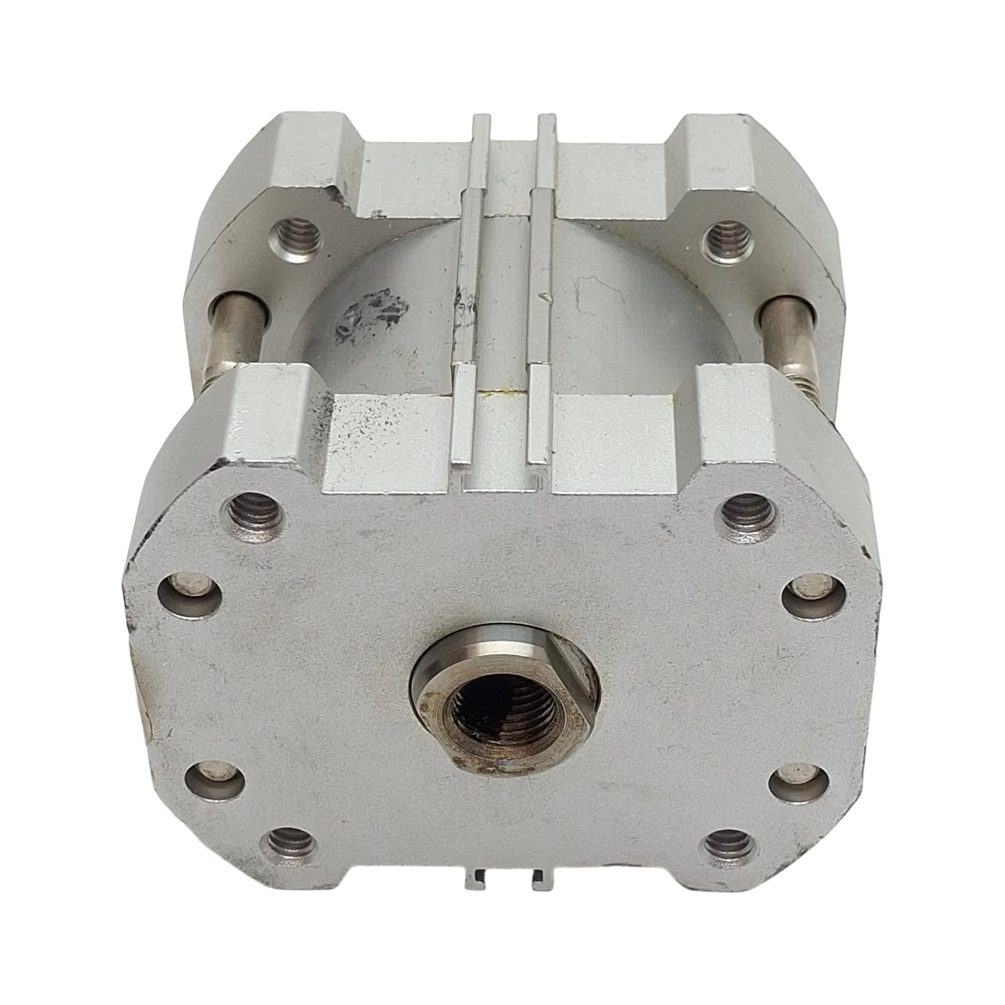 Used SMC NCDQ7A150-075D Compact Cylinder, ø1-1/2" Bore, 3/4" Stroke, 1/8in NPT 200psi