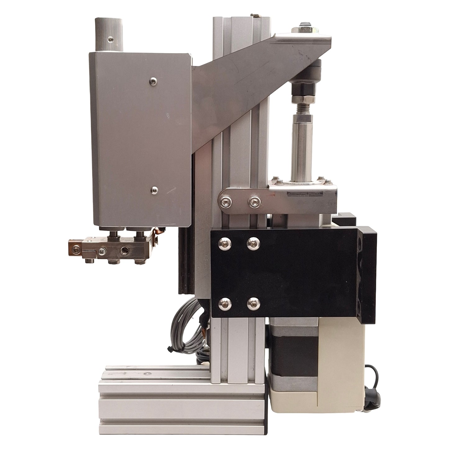 Used Miyachi Unitek 2-240-01 Model 71 Weld Head, 4in Throat, 1.5in Stroke, 100-220VAC