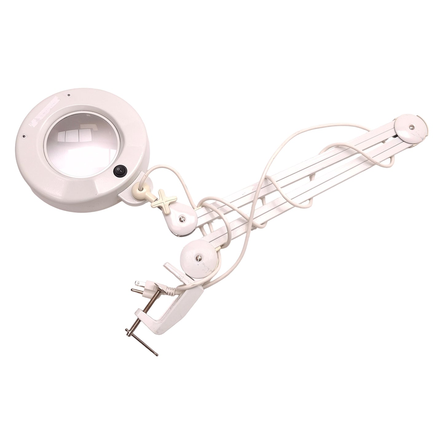 Used Prolite EM64-2-W Fluorescent Table Mount Magnifier, 120VAC, 3D (1.75X), 45in