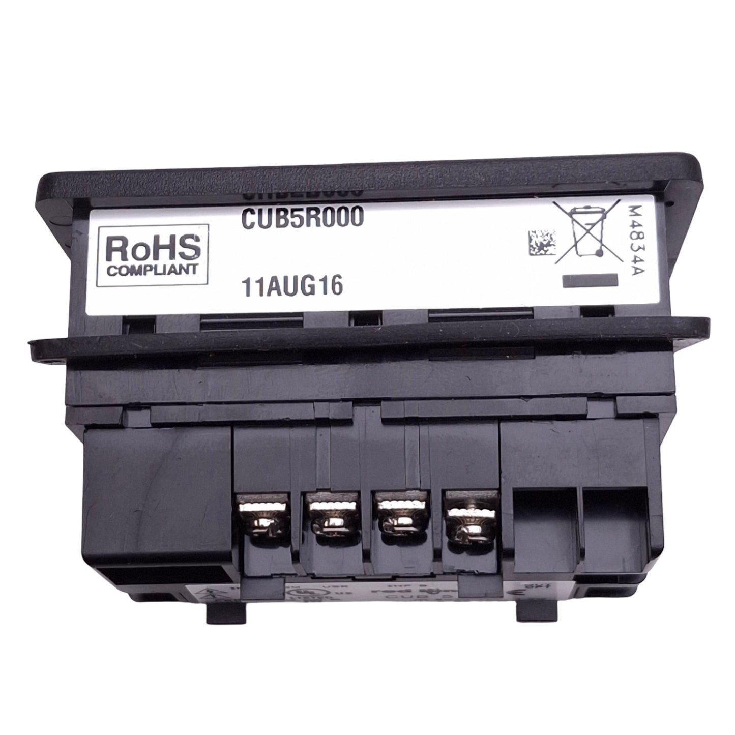 Used Red Lion CUB5R000 Dual Counter, 8-Digit LCD, 9-28VDC 1.2W, 68x33mm Panel