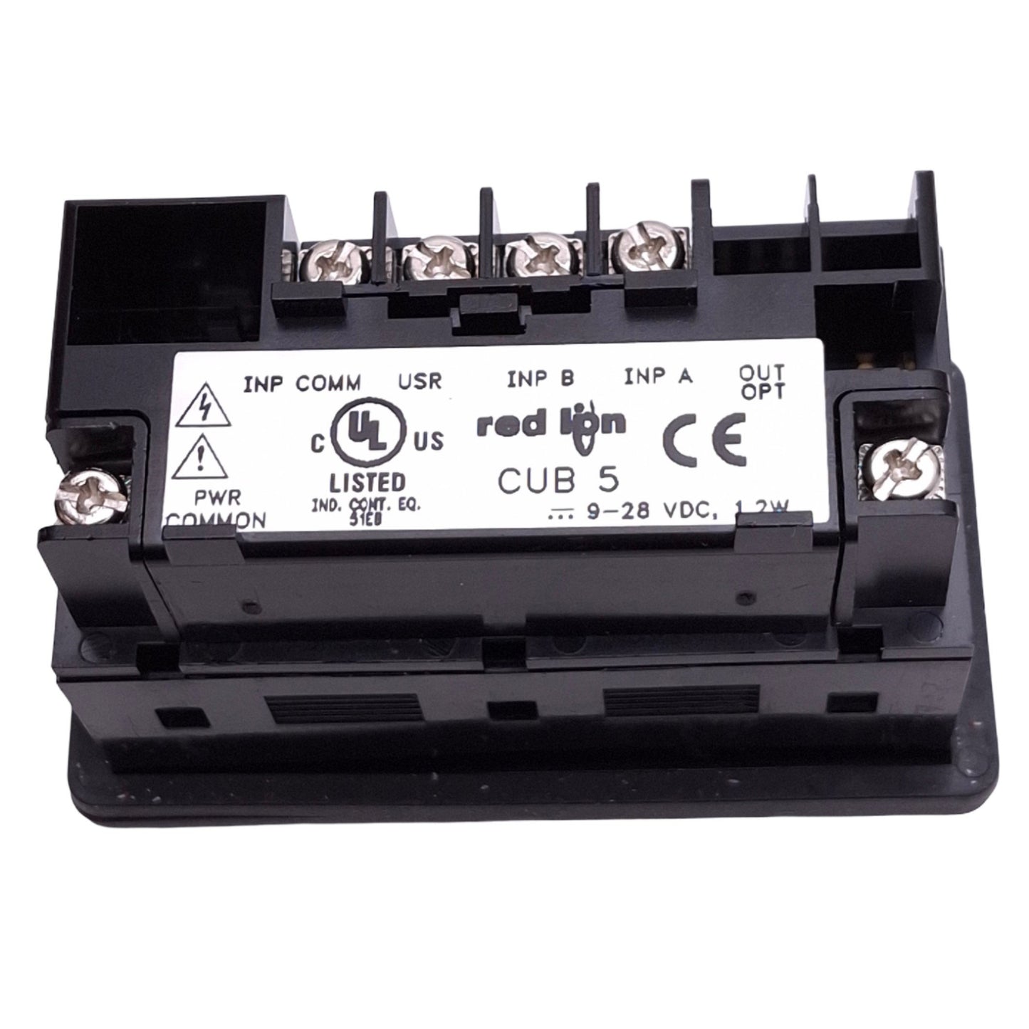 Used Red Lion CUB5R000 Dual Counter, 8-Digit LCD, 9-28VDC 1.2W, 68x33mm Panel