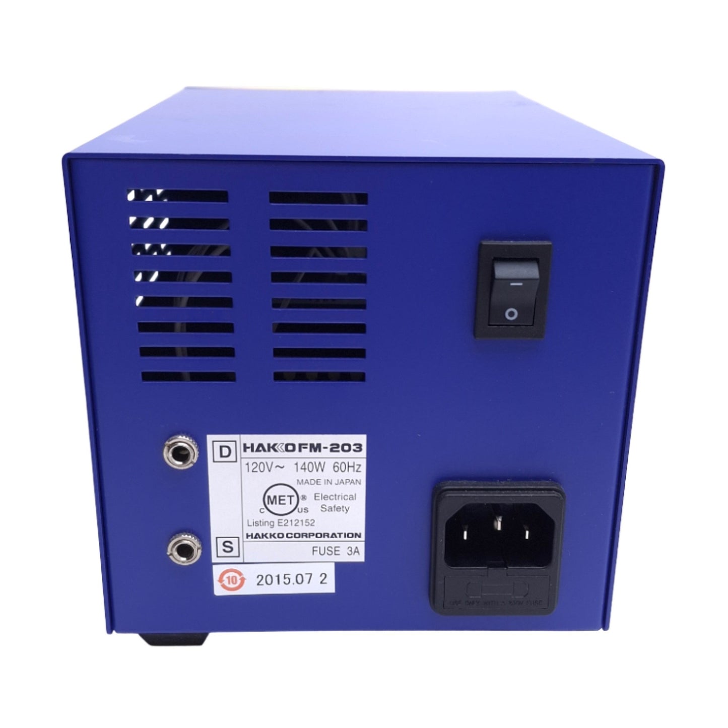 Used Hakko FM-203 Soldering Rework Station, 2-Port, 120VAC 140W, 200-450°C
