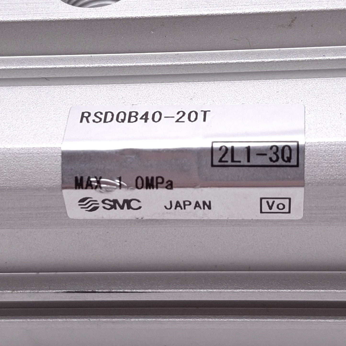 Used SMC RSDQB40-20T Pneumatic Stopper Cylinder, ø40mm Bore, 20mm Stroke, 1.0MPa