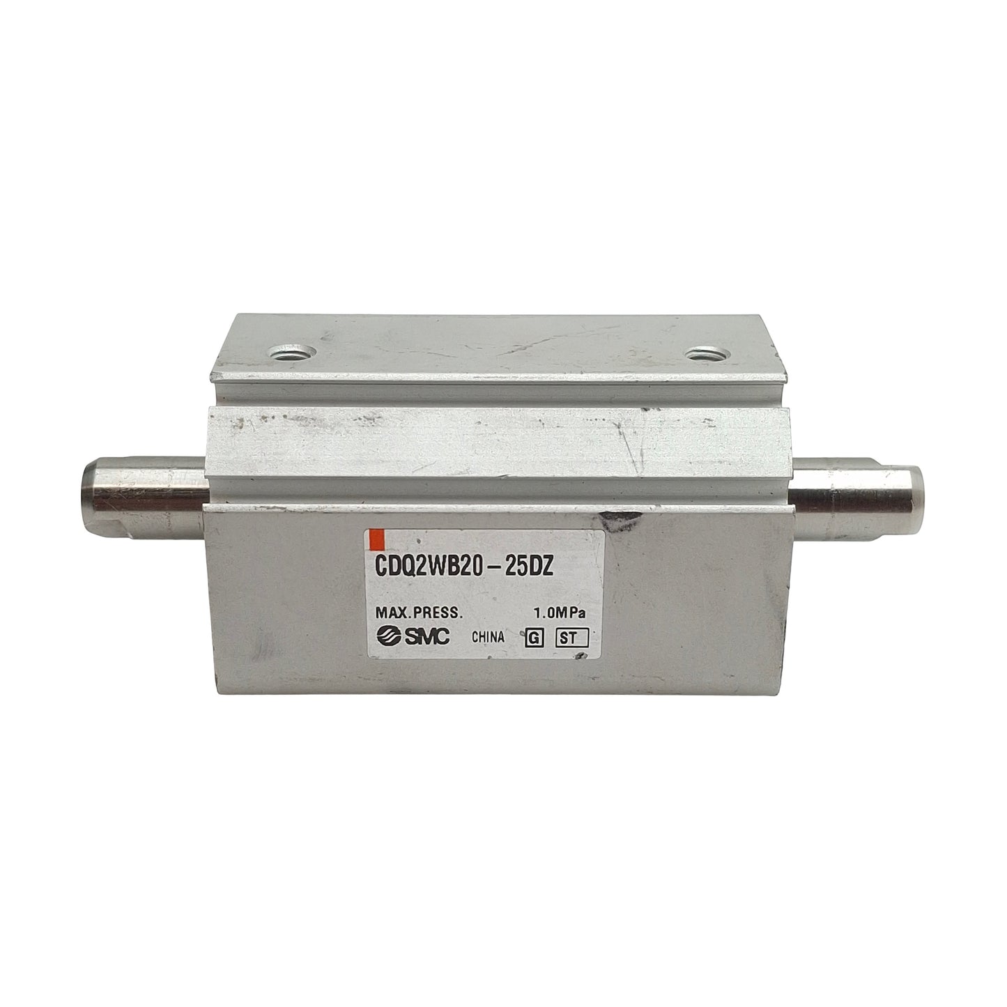 Used SMC CDQ2WB20-25DZ Double Acting Cylinder, ø20mm Bore, 25mm Stroke, M5, 1.0MPa
