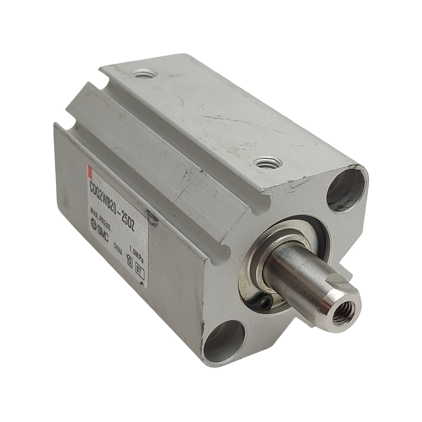 Used SMC CDQ2WB20-25DZ Double Acting Cylinder, ø20mm Bore, 25mm Stroke, M5, 1.0MPa