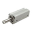 Used SMC CDQ2WB20-25DZ Double Acting Cylinder, ø20mm Bore, 25mm Stroke, M5, 1.0MPa