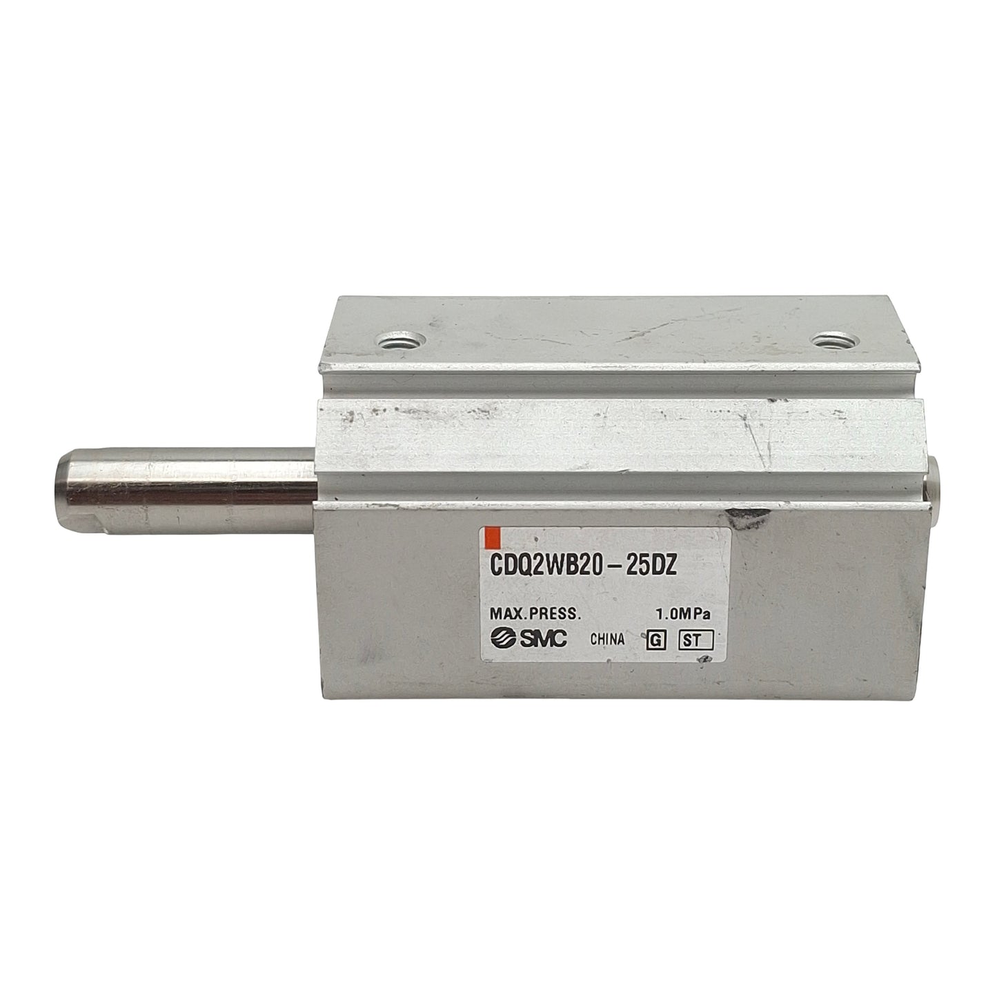 Used SMC CDQ2WB20-25DZ Double Acting Cylinder, ø20mm Bore, 25mm Stroke, M5, 1.0MPa