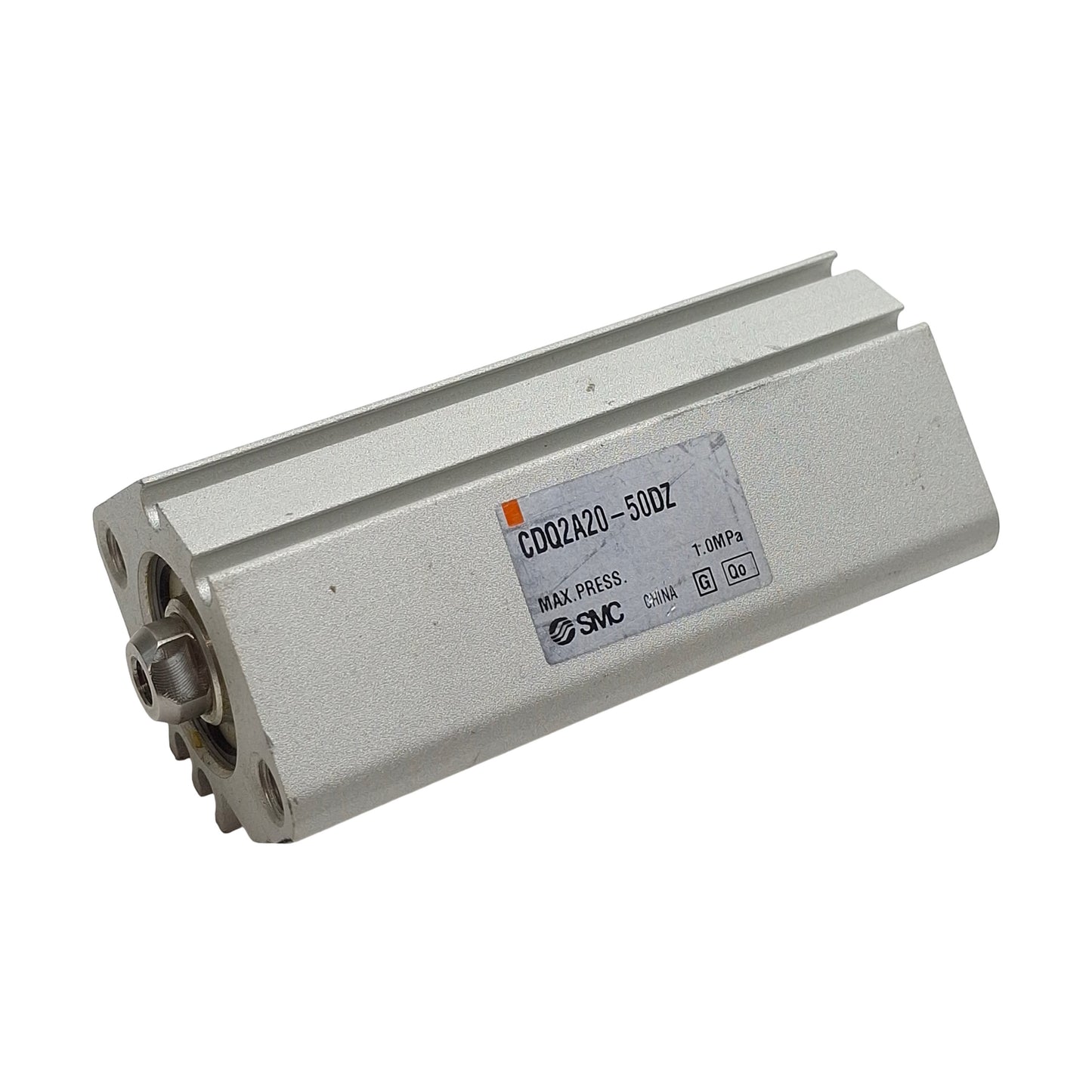 Used SMC CDQ2A20-50DZ Compact Cylinder, ø20mm Bore, 50mm Stroke, M5 x 0.8, 1.0MPa