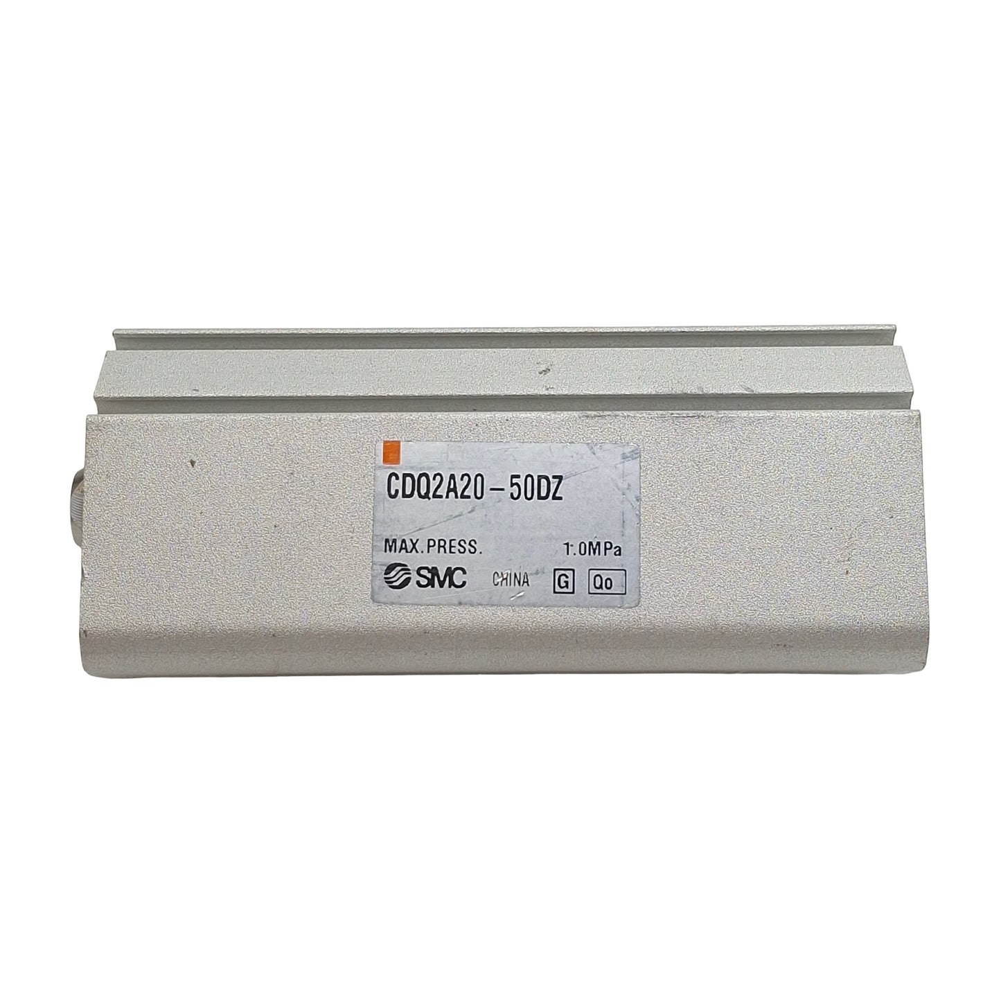 Used SMC CDQ2A20-50DZ Compact Cylinder, ø20mm Bore, 50mm Stroke, M5 x 0.8, 1.0MPa