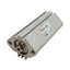Used SMC CDQ2A20-50DZ Compact Cylinder, ø20mm Bore, 50mm Stroke, M5 x 0.8, 1.0MPa
