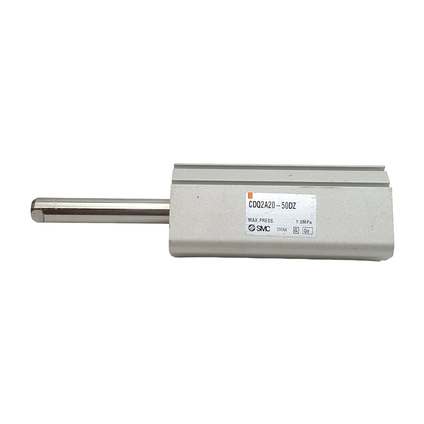Used SMC CDQ2A20-50DZ Compact Cylinder, ø20mm Bore, 50mm Stroke, M5 x 0.8, 1.0MPa