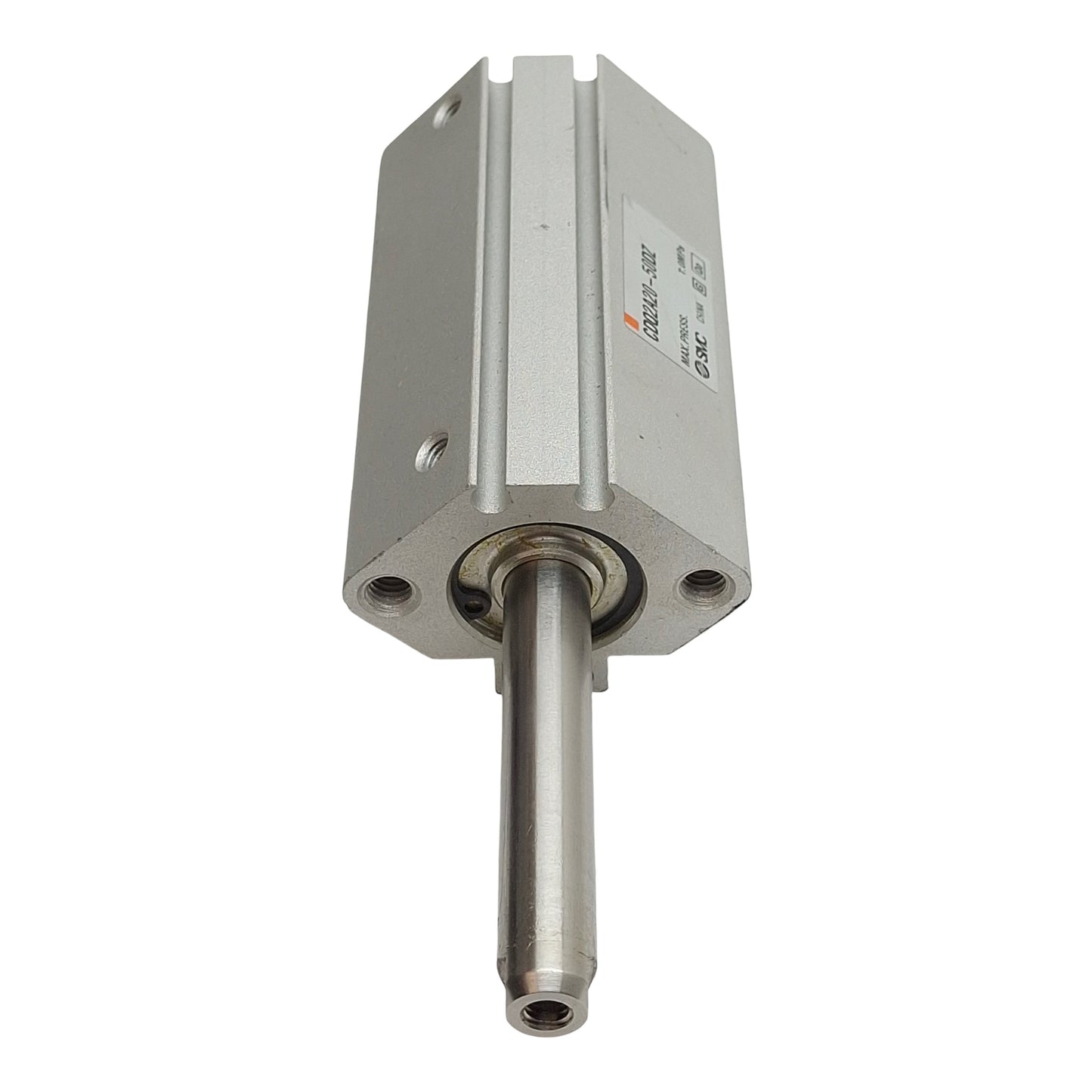 Used SMC CDQ2A20-50DZ Compact Cylinder, ø20mm Bore, 50mm Stroke, M5 x 0.8, 1.0MPa
