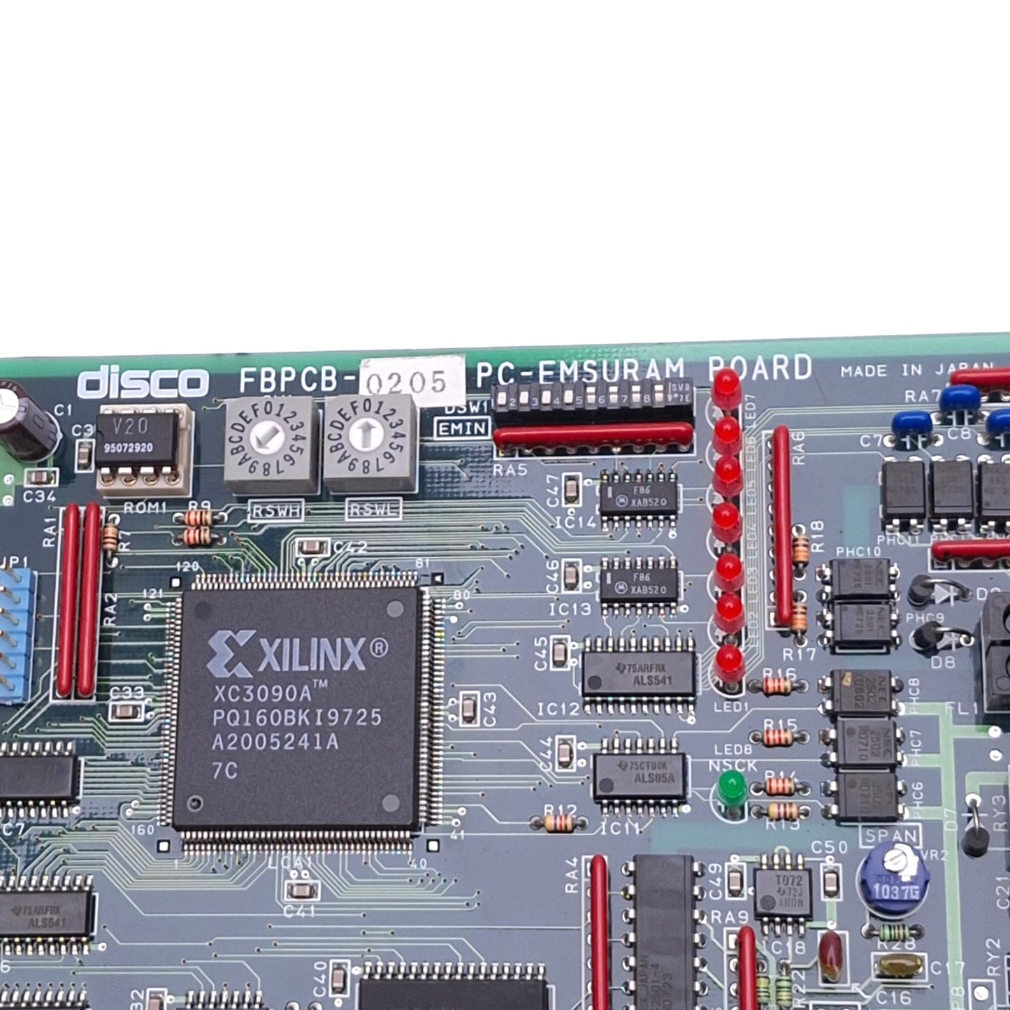 Used Disco FBPCB-0205 PC-EMSURAM Board for Disco 651 Series Dicing Saw System