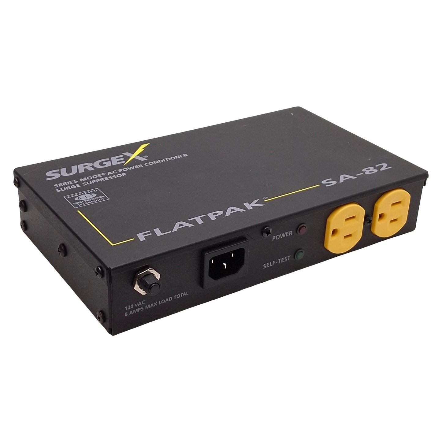 Used SURGEX SA-82 FLATPAK Surge Suppressor & AC Power Conditioner, NEMA 5-15R, 120VAC