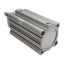 Used SMC CDQMA53-100 Compact Cylinder, ø32mm Bore, 100mm Stroke, Rc1/4, 1.0MPa