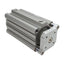 Used SMC CDQMA53-100 Compact Cylinder, ø32mm Bore, 100mm Stroke, Rc1/4, 1.0MPa